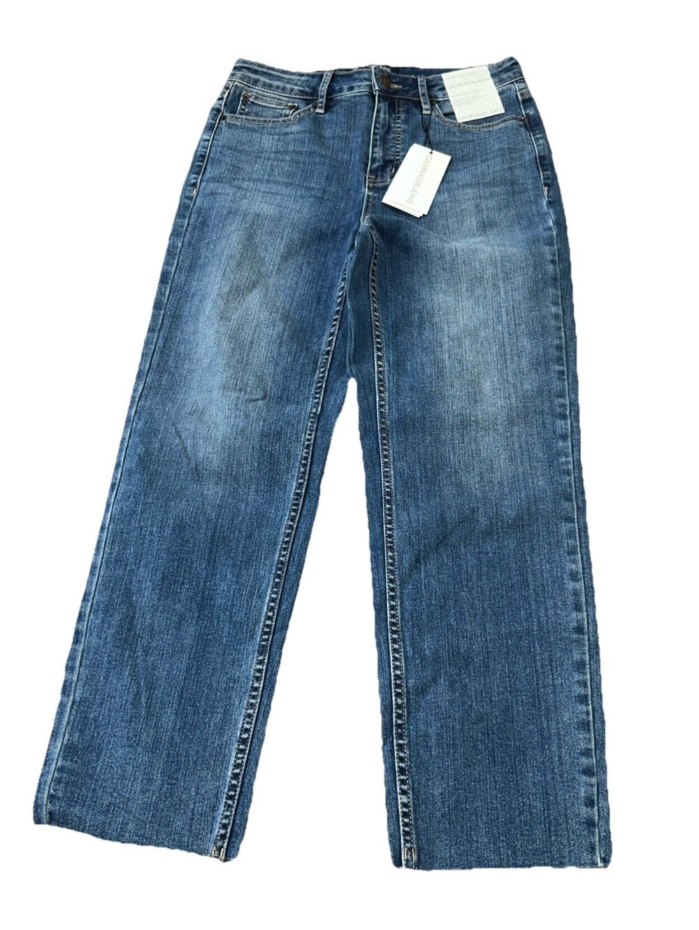 Calvin Klein Women’s Jeans 27 High Rise Classic Straight Blue